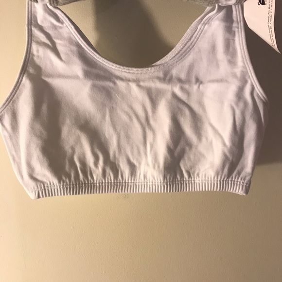 Lily of France White Blue Gray Tank Top Style Sports Bras - Picture 4 of 4